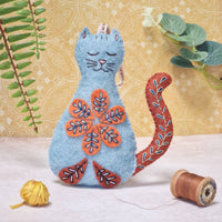 Folk Cat Felt Craft Mini Kit by Corrine Lapierre-Craft Kits-Little Lane Workshops