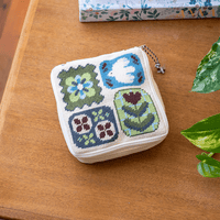 Fluttering Fables - Needlepoint Pouch Kit by Craft Club-Craft Kits-Little Lane Workshops