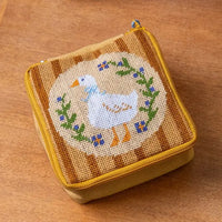 Duck, Duck, Goose - Needlepoint Pouch Kit by Craft Club-Craft Kits-Little Lane Workshops