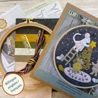 Christmas with the Mouse Family Felt Appliqué Hoop Kit by Corrine Lapierre-Craft Kits-Little Lane Workshops