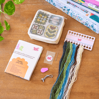 Fluttering Fables - Needlepoint Pouch Kit by Craft Club-Craft Kits-Little Lane Workshops