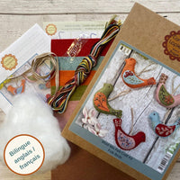 Folk Birds Felt Craft Kit by Corrine Lapierre-Craft Kits-Little Lane Workshops