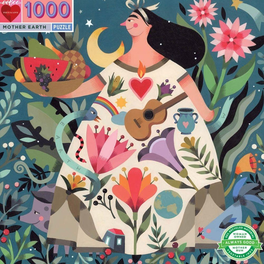 eeBoo Mother Earth 1000 Piece Jigsaw Puzzle-Puzzles-Little Lane Workshops