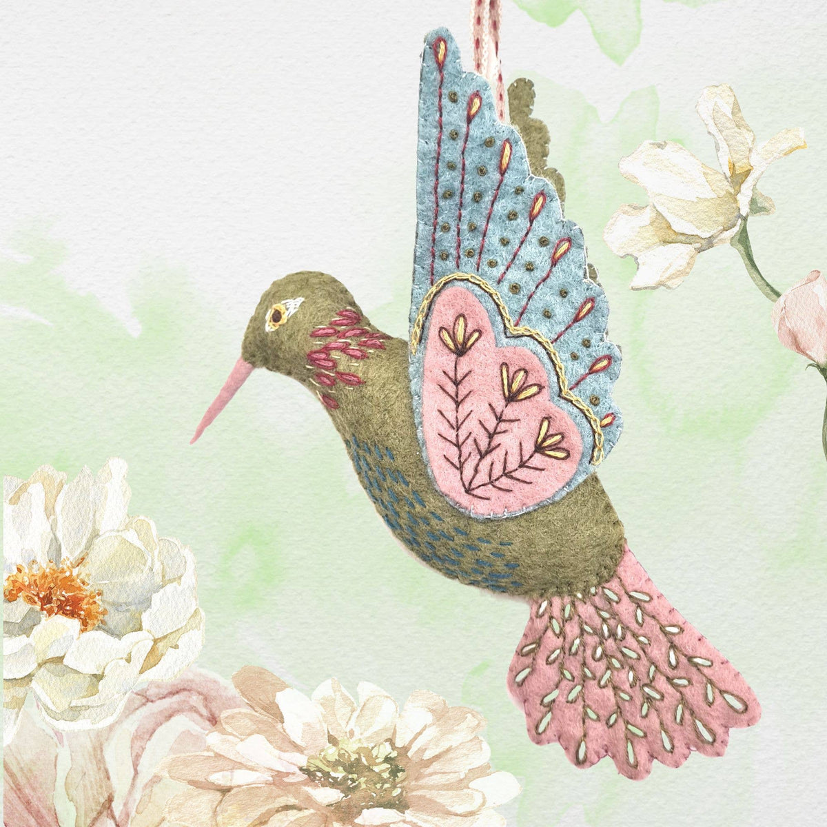 Hummingbird Felt Craft Mini Kit by Corrine Lapierre-Craft Kits-Little Lane Workshops