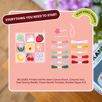 Good Luck Charms - Needlepoint Pouch Kit by Craft Club-Craft Kits-Little Lane Workshops