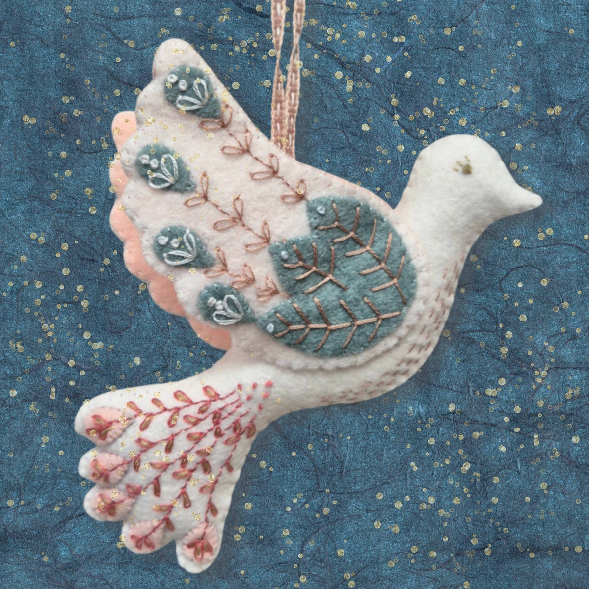 Folk Dove Felt Craft Mini Kit by Corrine Lapierre-Craft Kits-Little Lane Workshops